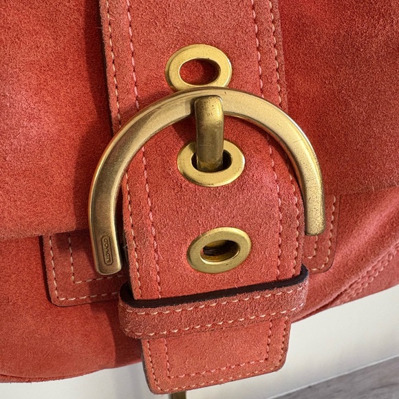 Vintage coach soho suede shoulder bag - Picture 3 of 14